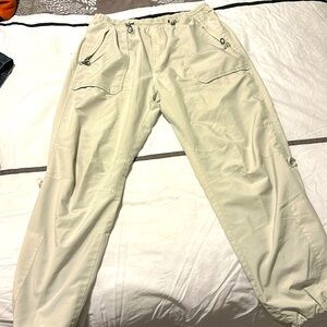 Men’s Canvas Active Wear w/Mesh Track Pants US XL by Reebok